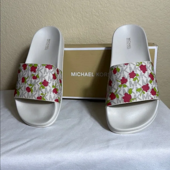 Michael Kors White and Red Sandals s-l400.jpg main image 2